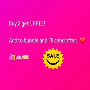 Buy 2 and get 1 free! Just add items to your bundle and I’ll send you an offer.